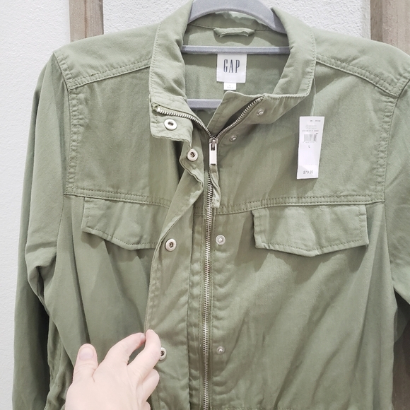 Gap Factory Green Utility Jacket Size Large NWT - Picture 7 of 8